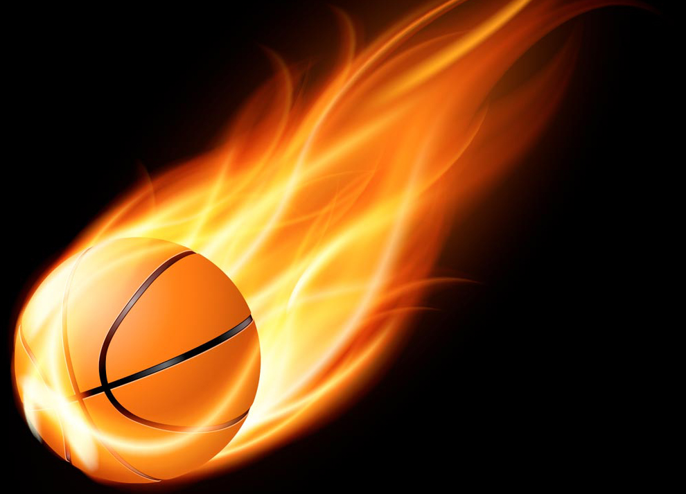 basketball-on-fire-vector